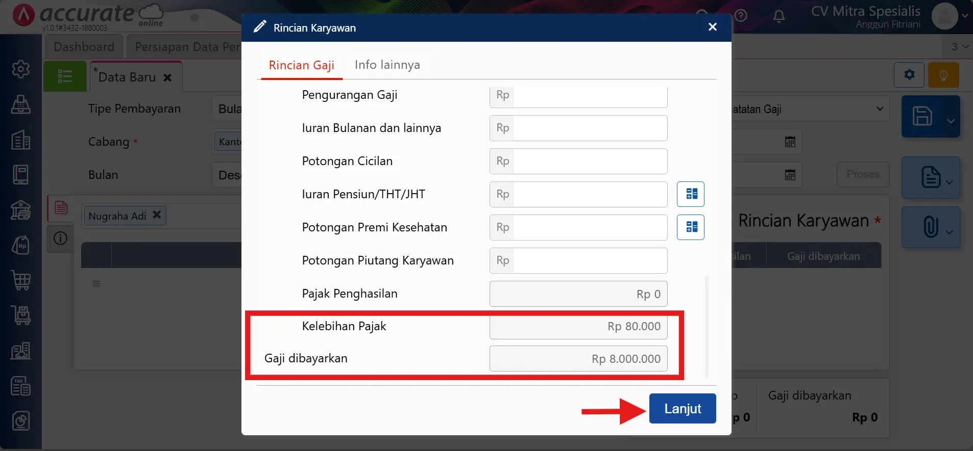 mencatat & menghitung PPh 21 bonus/THR karyawan